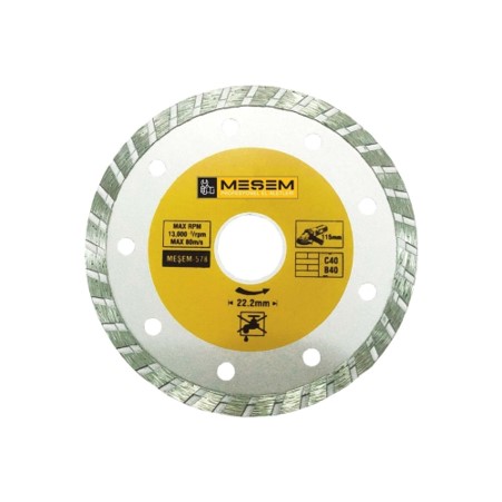 MEŞEM Granit/Mermer Kesici Elmas Testere 180 x 2 x 22 mm (10/Paket) 